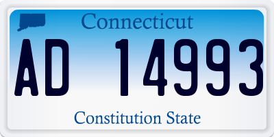 CT license plate AD14993