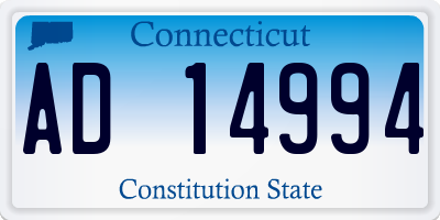 CT license plate AD14994
