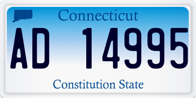 CT license plate AD14995