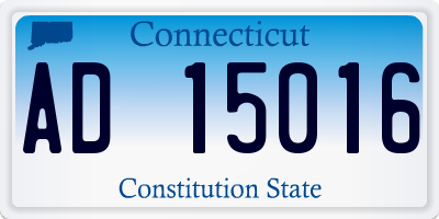 CT license plate AD15016