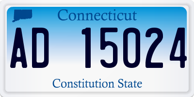 CT license plate AD15024