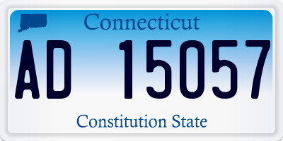 CT license plate AD15057