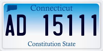 CT license plate AD15111