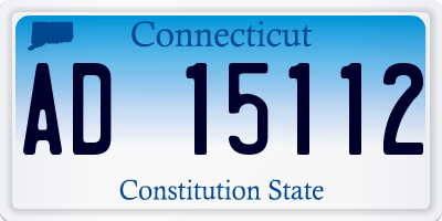 CT license plate AD15112
