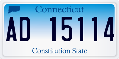 CT license plate AD15114