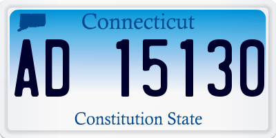 CT license plate AD15130
