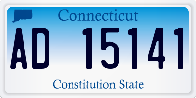 CT license plate AD15141