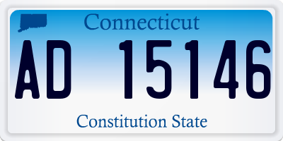 CT license plate AD15146