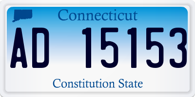 CT license plate AD15153