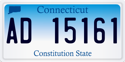 CT license plate AD15161