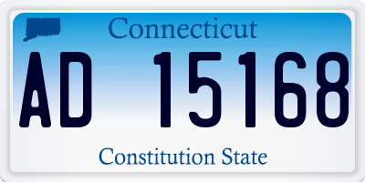 CT license plate AD15168