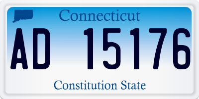 CT license plate AD15176