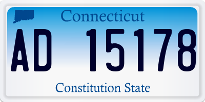 CT license plate AD15178