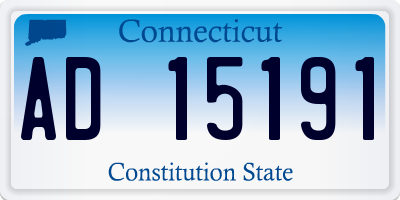 CT license plate AD15191