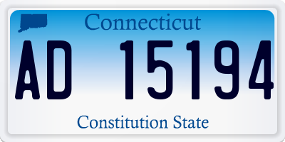 CT license plate AD15194