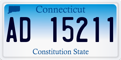 CT license plate AD15211