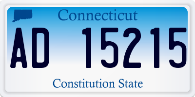 CT license plate AD15215