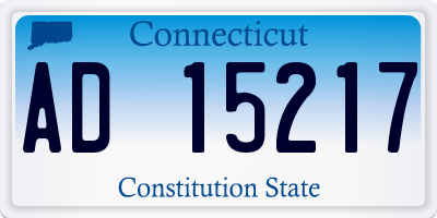 CT license plate AD15217