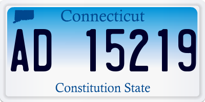 CT license plate AD15219