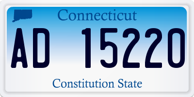 CT license plate AD15220