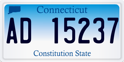 CT license plate AD15237
