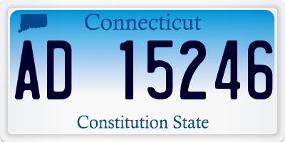 CT license plate AD15246