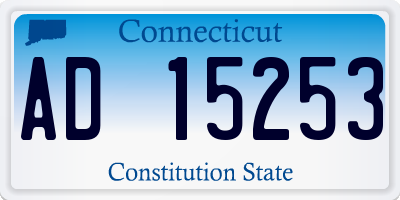 CT license plate AD15253