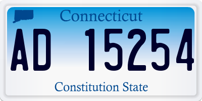 CT license plate AD15254