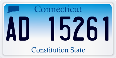 CT license plate AD15261