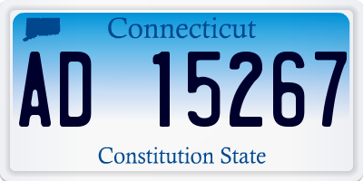 CT license plate AD15267
