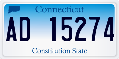 CT license plate AD15274