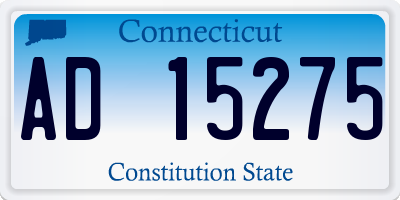 CT license plate AD15275