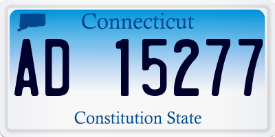 CT license plate AD15277