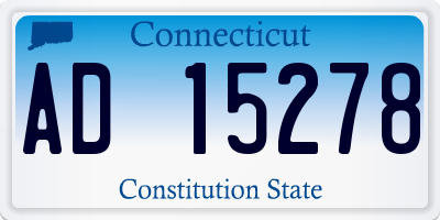 CT license plate AD15278