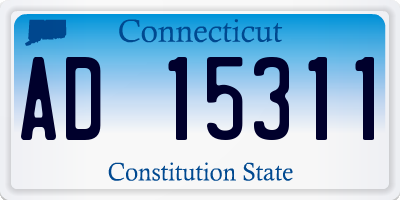 CT license plate AD15311