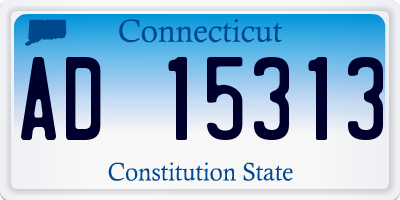 CT license plate AD15313
