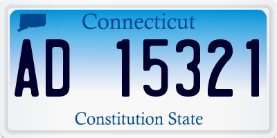 CT license plate AD15321