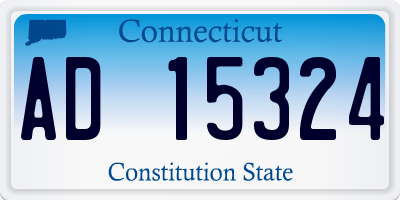 CT license plate AD15324