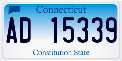 CT license plate AD15339
