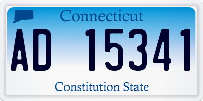 CT license plate AD15341
