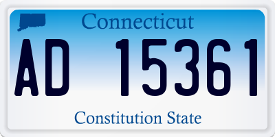 CT license plate AD15361