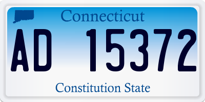 CT license plate AD15372