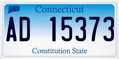 CT license plate AD15373