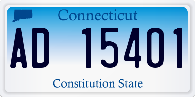 CT license plate AD15401