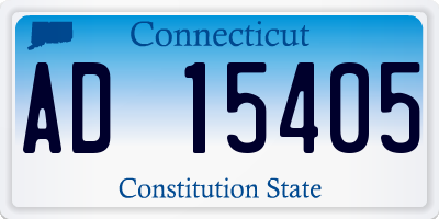 CT license plate AD15405