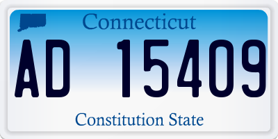 CT license plate AD15409