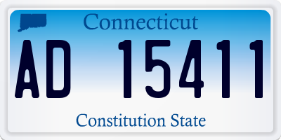 CT license plate AD15411
