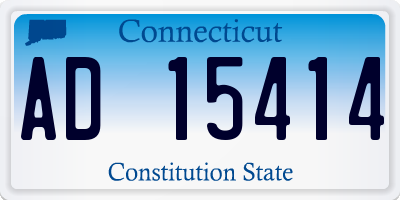 CT license plate AD15414