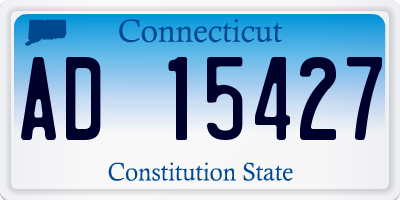 CT license plate AD15427
