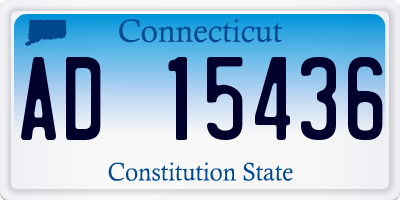 CT license plate AD15436